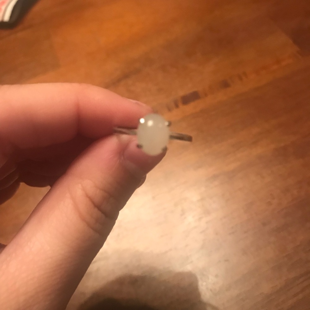 White jade ring